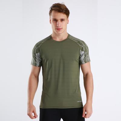 China Antibacterial Wholesale Gym T-shirt Sports Wear Short Sleeves Shirt Tank Tops Men Breathable Training Wear for sale