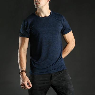 China Wholesale Antibacterial Gym Clothes Sports Wears For Men's Gym Workout Shirt Spandex Breathable T-shirt for sale