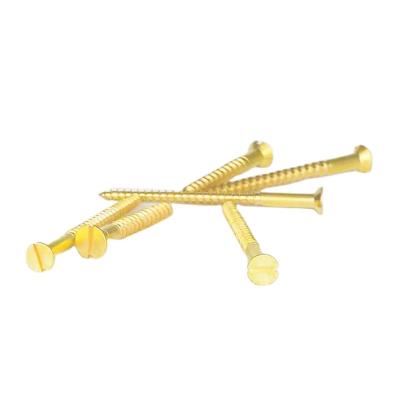 China 2021 NEW Cheap Price Brass Slotted Countersunk Countersunk Head Self Tapping Screw M6*16 for sale