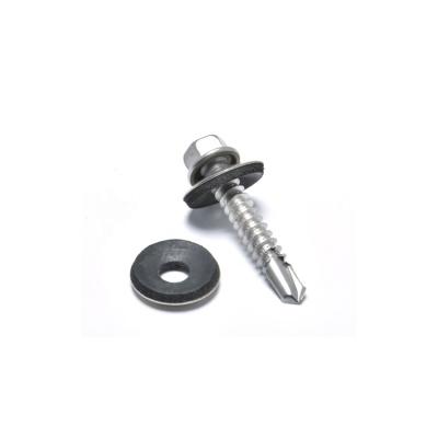 China General Industry Hex Flange Head Self Drilling Screws With EPDM Gasket Factory Price Cheap Roofing Screws for sale