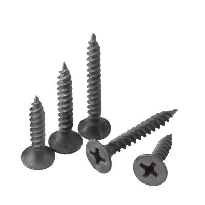 China General Industry Drywall Screws Fine Thread Trim Head Black Phosphate Steel Factory Price Cheap Drywall Screws for sale