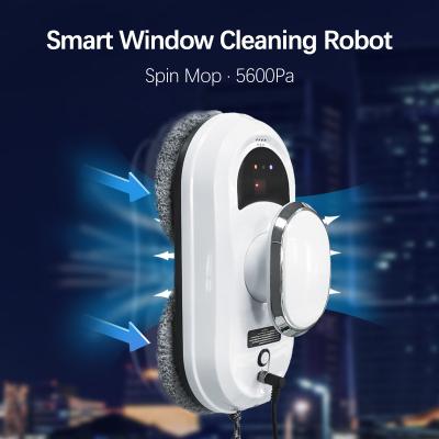 China Smart Home Cleaning Appliance Window Cleaner Robot Smart Glass Cleaning Robotic 5600Pa Strong Suction Window Cleaning Robot for sale