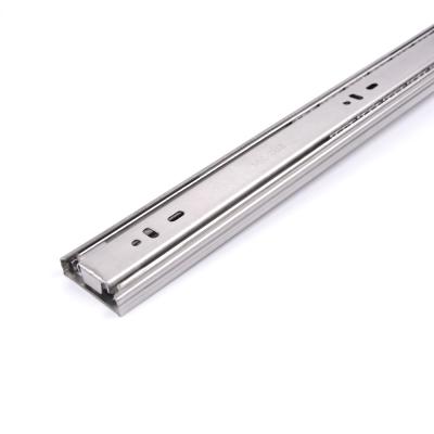 China Modern Soft Narrow Hydraulic Kitchen Drawer Slider 304 Stainless Steel Ball Bearing Slides Telescope channal for sale