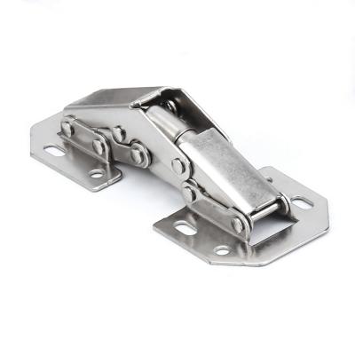 China 90 Degree Cabinet Door Hinge Arm Spring Frog Hinge Modern Soft Closing Short Sideboard Accessories for sale