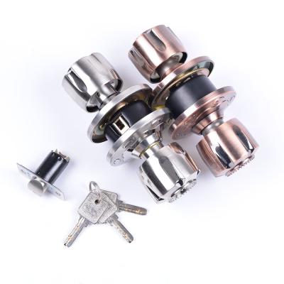 China Entrance / Factory Supply Privacy / Pass Around Cylindrical Pass Door Knob Lock Cheap Price Cylindrical Door Knob Lock Set for sale