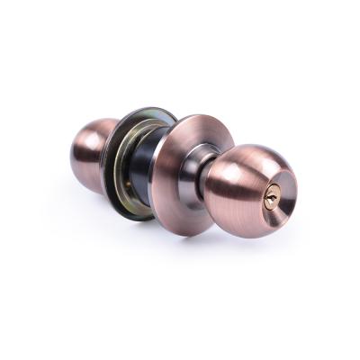 China Cylindrical SS201 Lock Set Door Knob Entry Door Handle Lock Luxury Door Lock With Handle for sale