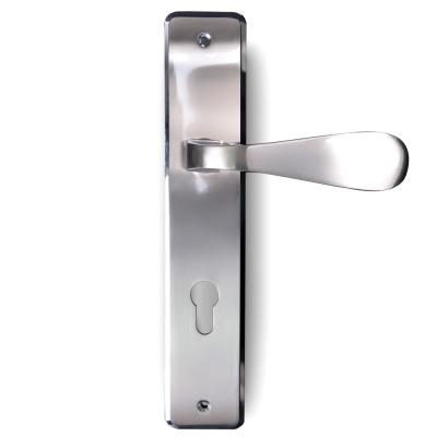 China Modern Front Entry Lever Handle For Sale High Quality Front Back Plate Main Door Lock Door Handle Lever for sale