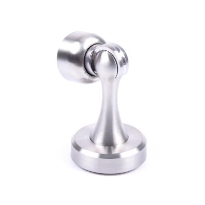 China Installed on the ground door or wall high quality adjustable zinc alloy magnetic stopper for wooden door for sale