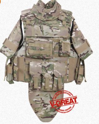 中国 High Quality Military Police Vest NIJ Certificate V-pro053 Modular Heavy Duty Bulletproof Vest 販売のため