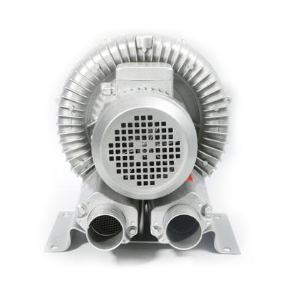 China Hotels HG-180W/220V Industrial High Pressure Vortex Fan Air Side Channel Ring Blower For Fish Pond Factory for sale