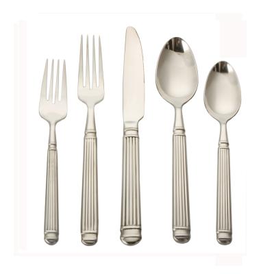 China Sustainable Turkish Stainless Steel Cutlery Set Stand Up Fine Dining Cutlery For Christmas for sale