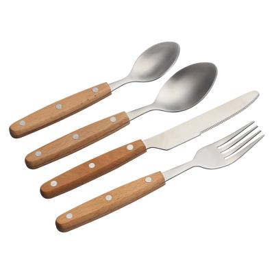 China NEW Shop BC5129 CLASSIC Party Tang Wooden Cutlery 16pcs Full Set Partyware for sale