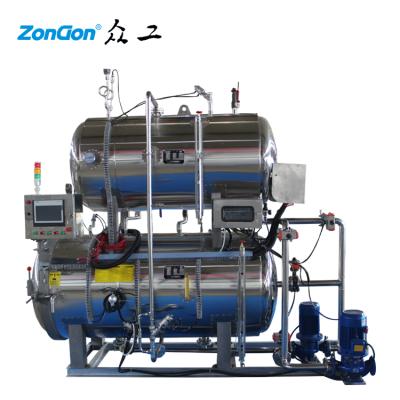 China Cost Effective Automatic Beverage Autoclave Water Immersion Sterilizing Retort for sale