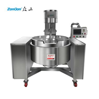 China Vegetable Processing Plant Sambar Rasam Poriyal Koottu Pickle Candy In Cook Wok Cooking Mixer for sale