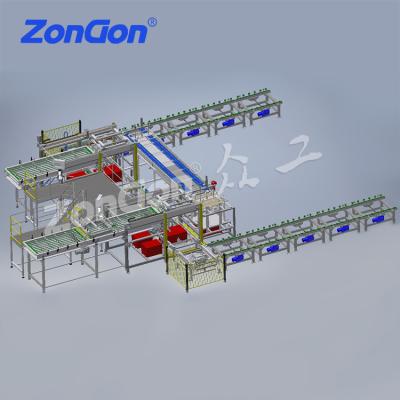 China Full automatic food loading and unloading machine for canned bean sterilization for sale