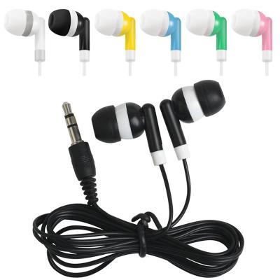 China Cheapest Disposable Earphone Waterproof Earphone Noise Canceling Wired Headphones For Bus Or Train Or Airplane for sale