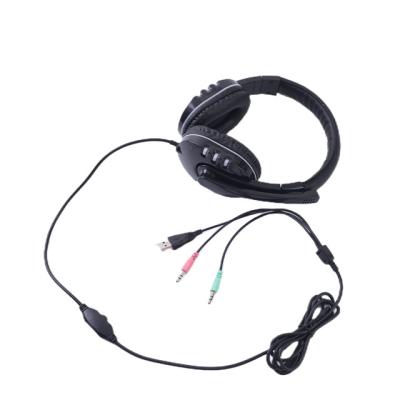 China 3.5mm Headset Call Center Headset Earphones Call Center Comfortable Wearing Binaural Headset For Business Center for sale