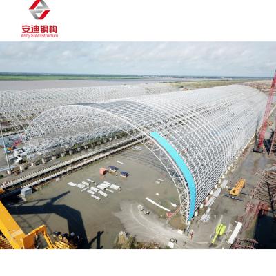 China Steel Structure Coal Gasification Power Plant Grid Steel Structure Coal Covering Dry Shed For Sale for sale