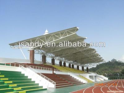 China Retractable frame structural covering of bleacher space covering shade steel structure for sale