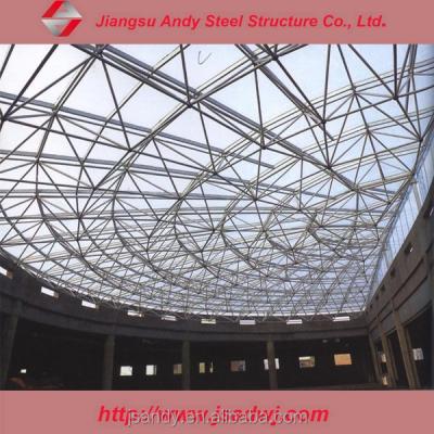 China Large Span Steel Steel Grid Structure Dome Roof For Conference Hall for sale