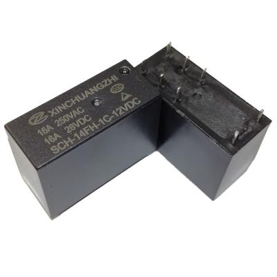 China 14F Sealed AC Relay 12VDC 12V 8 Pin Relay 16A HF115F JQX 14F G2R Relay for sale