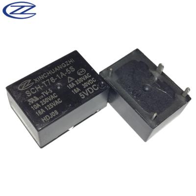 China HF7520 Sealed Relay 220V T76 5V DC 16A Protective Relay for sale