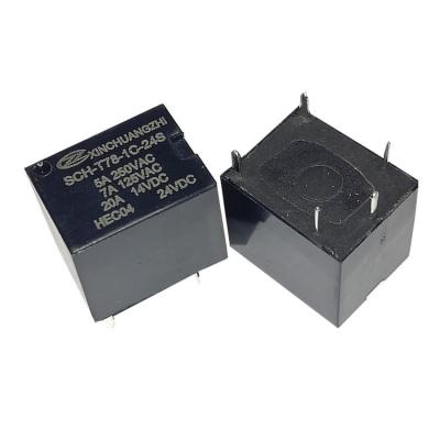 China 5 Pins Mini Relay 24V DC 20A Sealed Automotive Car Door Lock Relay for sale