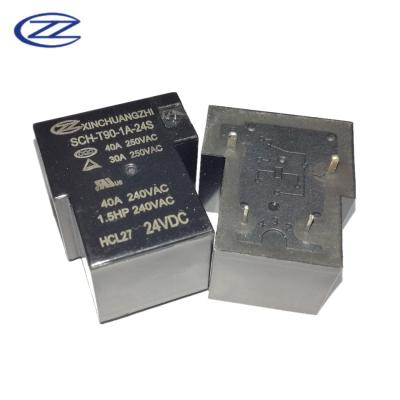 China Sealed General Purpose Relay T90 Start Control Wiper Relay 24V 40A 250VAC for sale