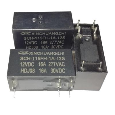 China JQX-115F-012-1 Sealed HS3 16A 250VAC 12 Volt PCB Air Conditioner Relay for sale