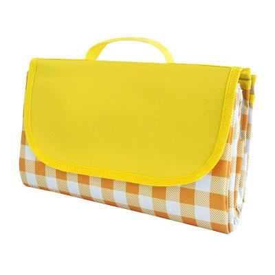 China Factory Price Acrylic Custom Design Extra Large Yellow Picnic Sheet Waterproof for sale