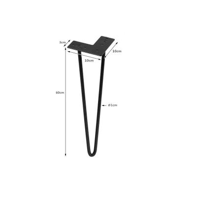 China Modern Table Legs Bent Desk Feet Furniture Base Sofa Legs Folding Adjustable Hairpin Metal Hairpin Base Coffee Table for sale