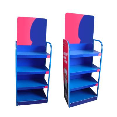 China Single Sided High Quality Metal Supermarket Shop Store Snacks Display Stand for sale