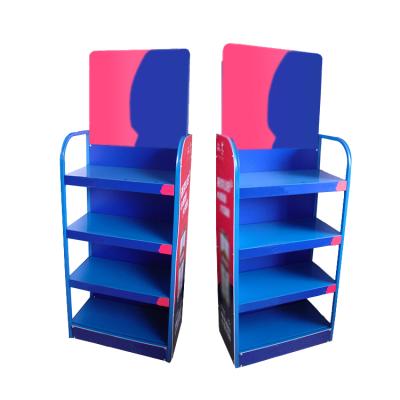 China Single Sided Metal Supermarket Shelf Store Racks Equipment Retail Store Wine Display Rack for sale