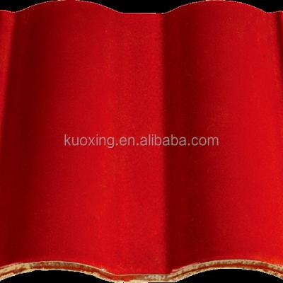 China Double traditional cremic gi sheets for villa roof curved roofing sheet rooftiles Glazed Teja Chilli for sale