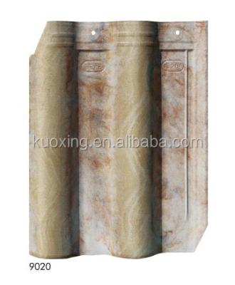 China Traditional 3D Squirt Double Glazed Channel Clay Roof Tiles for sale