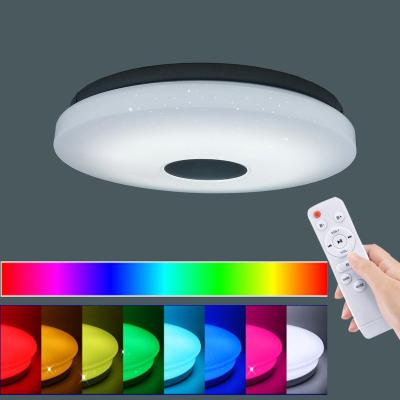 China Modern Dimmable Flow Mount Modern WIFI APP Voice Control Smart Home Decorative Indoor Lighting Multi Color Led Ceiling Lights for sale