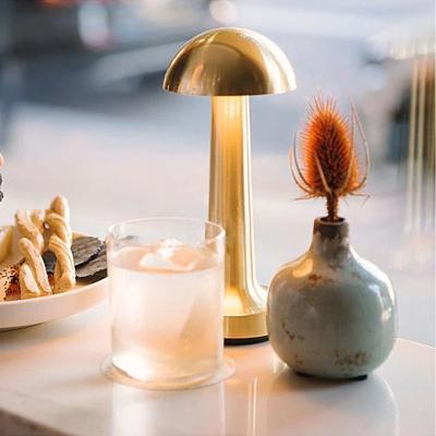 China Portable Creative Nordic Design Bar Table Lamp Wireless Led Rechargeable Battery Restaurant Touch Filling Modern Luxury Decorative Reading Lamp for sale