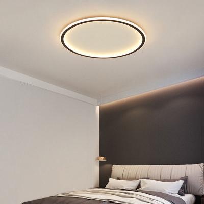 China Nordic Round Modern Led Ceiling Lamp Living Room Dimmable Bedroom Office Ultrathin Outdoor Light Fixture for sale