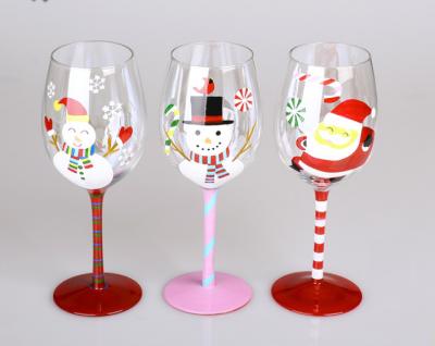 China Modern Christmas Glass Mug Cup Wine Double Glass Tumbler for sale