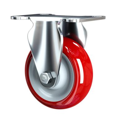 China Other Direct Selling 3 Inch Mid Size Polyurethane Wheel Directional Trolley Casters Turntable for sale