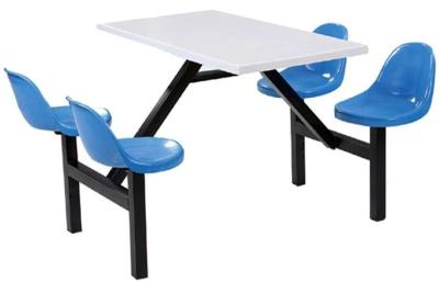 China 4 - Seat Pe / Steel Modern School Furniture - Chairs / Tables With Powder Coated for sale