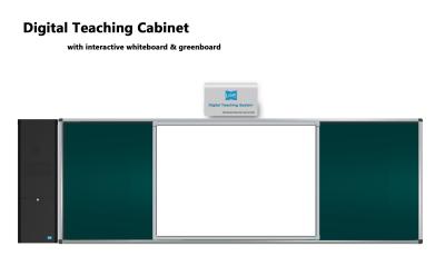 China Education Smart Teaching System Cabinet Solution with Integrated Interactie Whiteboard for sale