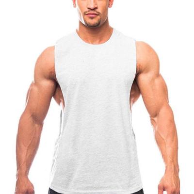 China Mens QUICK DRY Fashionable Sleeveless Gym Solid Color Training Running Tank Tops For Men New Arrival Men's Fail Top for sale