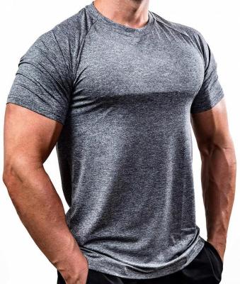 China Custom Logo Gym Fitness T-Shirts Stylish Oversized Bodybuilding Sports Weightlifting Muscle Training Shirt Men Wholesale QUICK DRY for sale