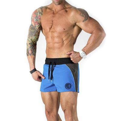 China Anti-Wrinkle Wholesale Custom Shorts Breathable Black Polyester Sportswear Summer Shorts Exercise Training Men Sweat Shorts for sale