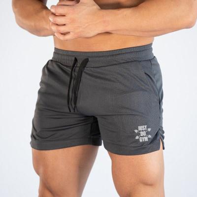 China Wholesale Custom Anti-wrinkle 7' Inch Polyester Gym Fitness Shorts Bodybuilding Empty Mens Workout Shorts for sale