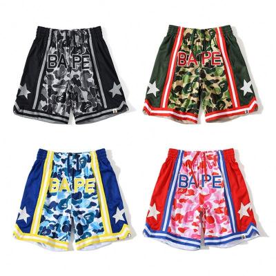 China QUICK DRY Fitness Gym Shorts Casual High Waist Men's Basketball Sports Shorts Retro for sale