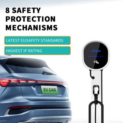 China OEM ODM EV AC 32a electric car charger station 7kw ev charging station with CE FCC ROHS certificate App control PDL-7K for sale