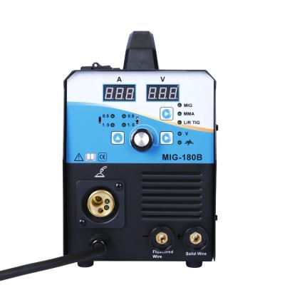 China High Quality MIG Machinery Repair Shops Aluminum Welder 180A 3 in 1 No Gas And Gas Welding Machine With 1or 5kg MIG Wire Machine for sale