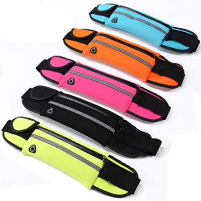 China Water Proof Runner Waist Bag Jogging Belt Bags Gym Fitness Pack Sports Cycling Accessories for sale